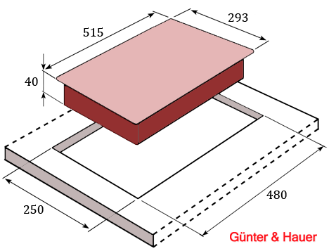 GHD 31 IX: газова варильна поверхня Gunter & Hauer